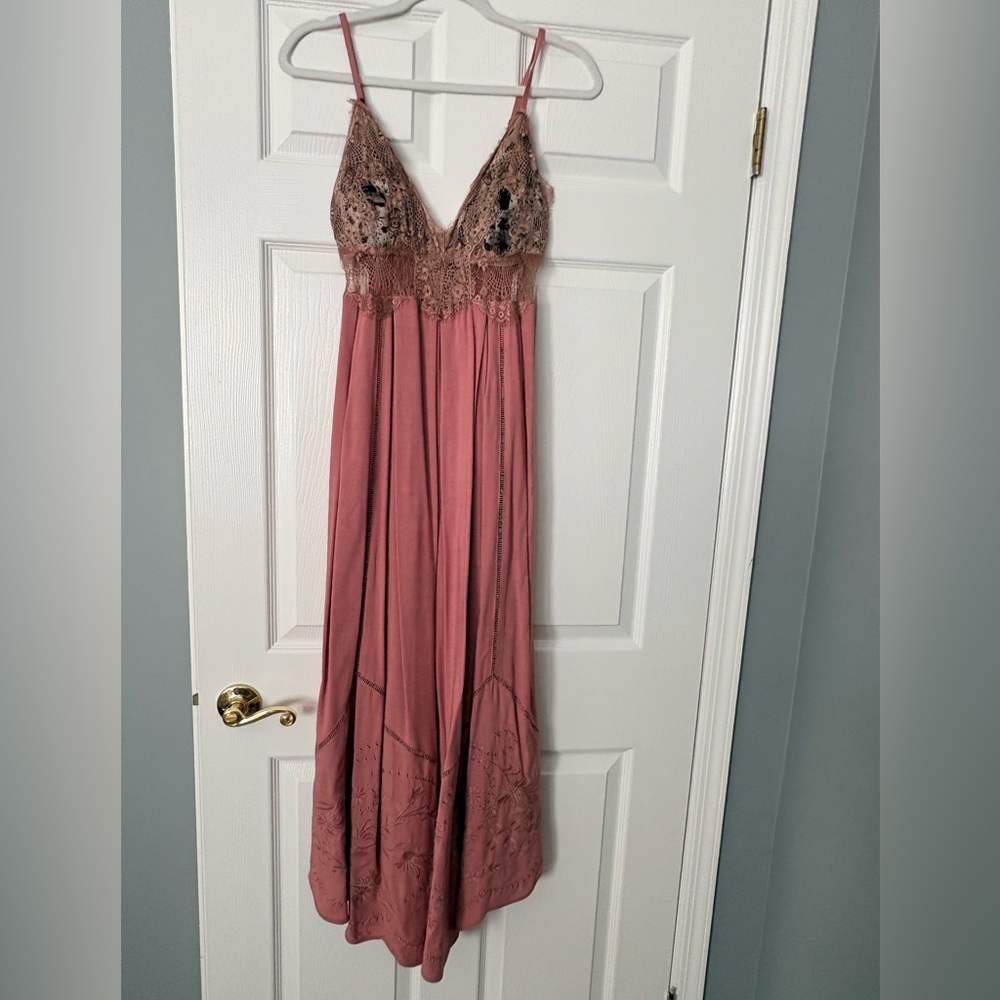Lace Bodice Wide-Leg Jumper / Jumpsuit